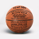 From Dad To My Son Basketball Gift - A Perfect Christmas Gift