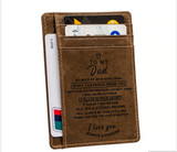 For My Dad Leather Card Holder