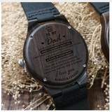 To My Dad I Love You Laser Engraved Wooden Watch