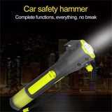 Multifunction Emergency Escape Survival Torch Hammer - FREE SHIPPING