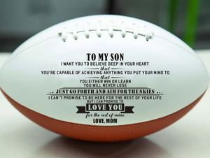 To My Son American Football Gift From Mom Football Sport NFL Gifts