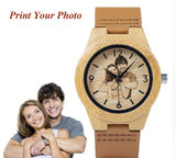 Personalized Engraved Wooden Watch - FREE SHIPPING